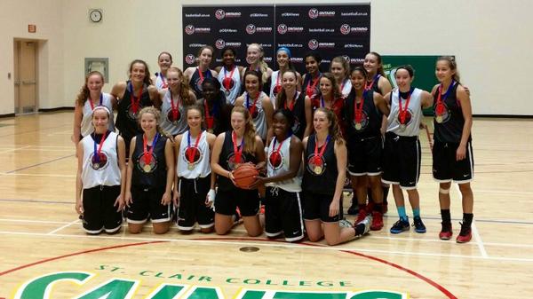 OBABBall's tweet photo. U16 Girls Medalists #OSGWindsor http://t.co/hrFzs7PMCW