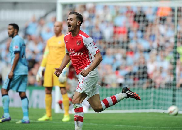 Arsenal's tweet photo. FULL-TIME: Man City 0-3 @Arsenal. The Gunners win the Community Shield for the 13th time in their history #AFCvMCFC http://t.co/yxjnsWPPtJ