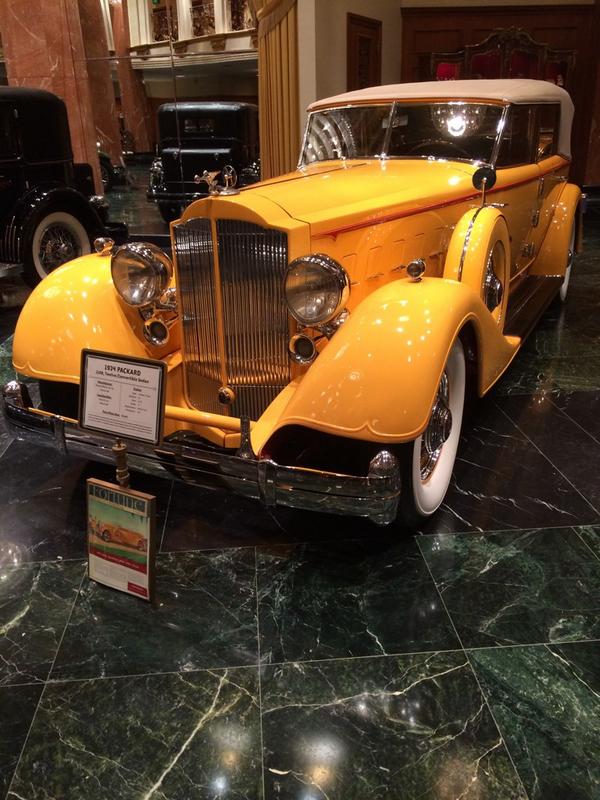 GoodwoodRRC's tweet photo. '34 Packard Twelve ragtop at #nethercuttcollection. WOW again! http://t.co/AVd2iSAXzi