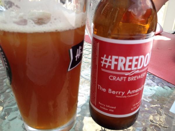 ChrisBroNext's tweet photo. @FREEDOMbrew just got here. Ordered The Berry Amendment. Will taste soon. http://t.co/uwVdR4IOfr