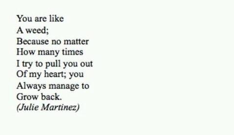 RomancePoem's tweet image. You are like a weed;