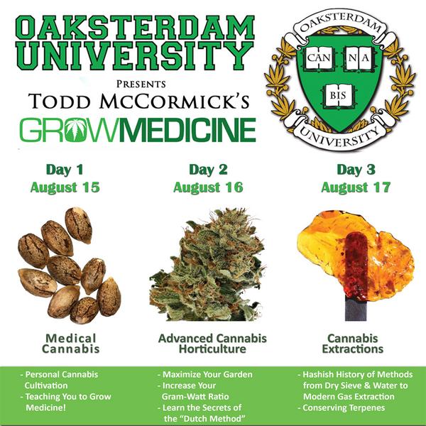 Oaksterdam's tweet photo. Don't forget, OU is having a contest. Re-tweet and spread the knowledge. We are giving away 2 free tickets! http://t.co/jt4nkFzpA9