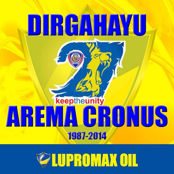 LupromaxID's tweet photo. @AremaCronus @we_aremania @aremafc_com @DivBisnisArema @AremaNewsUpdate @AremaniaID http://t.co/lqoDprWoSf