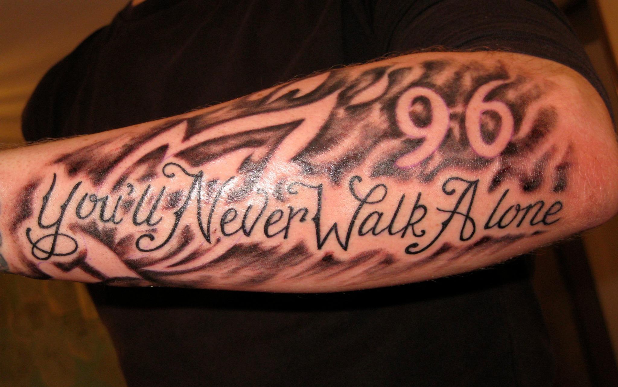 Liverpool  Youll Never Walk Alone tattoo