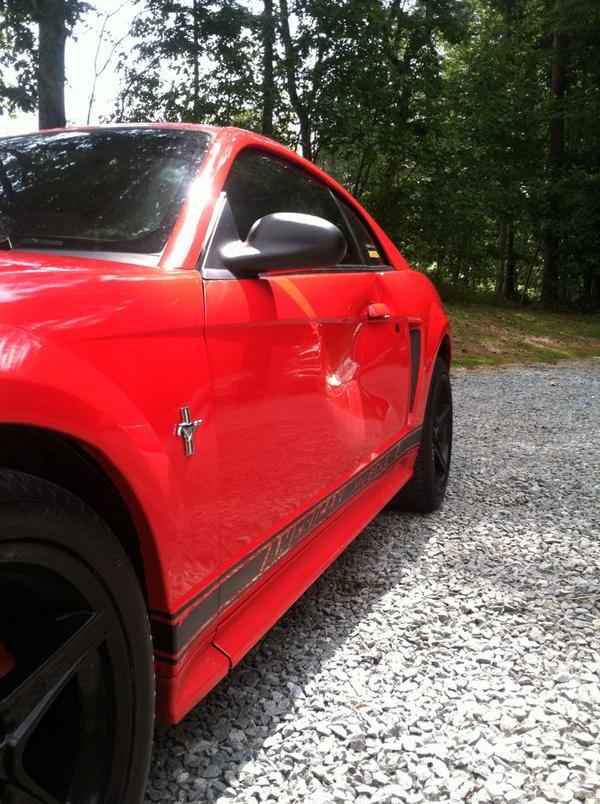 chasesmith308's tweet photo. To who ever rammed my car last night over night, fuck you. http://t.co/Kx0B0vC3Wz