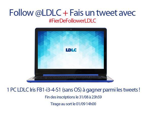 LDLC's tweet photo. [JEU] Fais 1 tweet avec " #FierDeFollowerLDLC car _____ " pour tenter de le remporter => http://t.co/Kk3YhVnR4F http://t.co/UtW38Mnomk