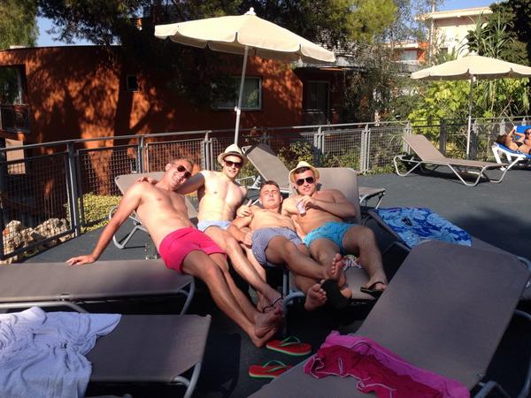 01Loveday's tweet photo. Holiday over! Shit! #palma #nashaager @callumcorcoran1 @jackloveday1 @Joeglover9 http://t.co/46NJqYR8Zn