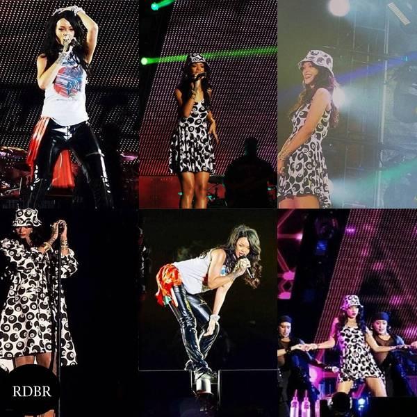 RRFBrazil's tweet photo. Rihanna performing at The Monster Tour's second show at Rose Bowl stadium in Pasadena, California last friday: http://t.co/7NTxU84ANM