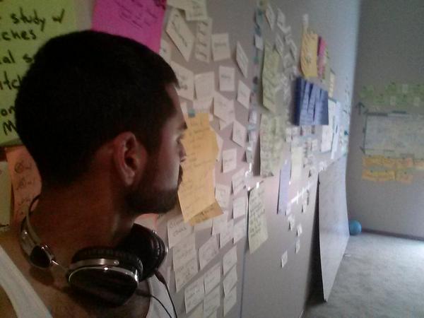 _RamB_'s tweet image. Basically over the course of a week, I did a brain dump on the wall - my mind is much more clear :) #mindwall