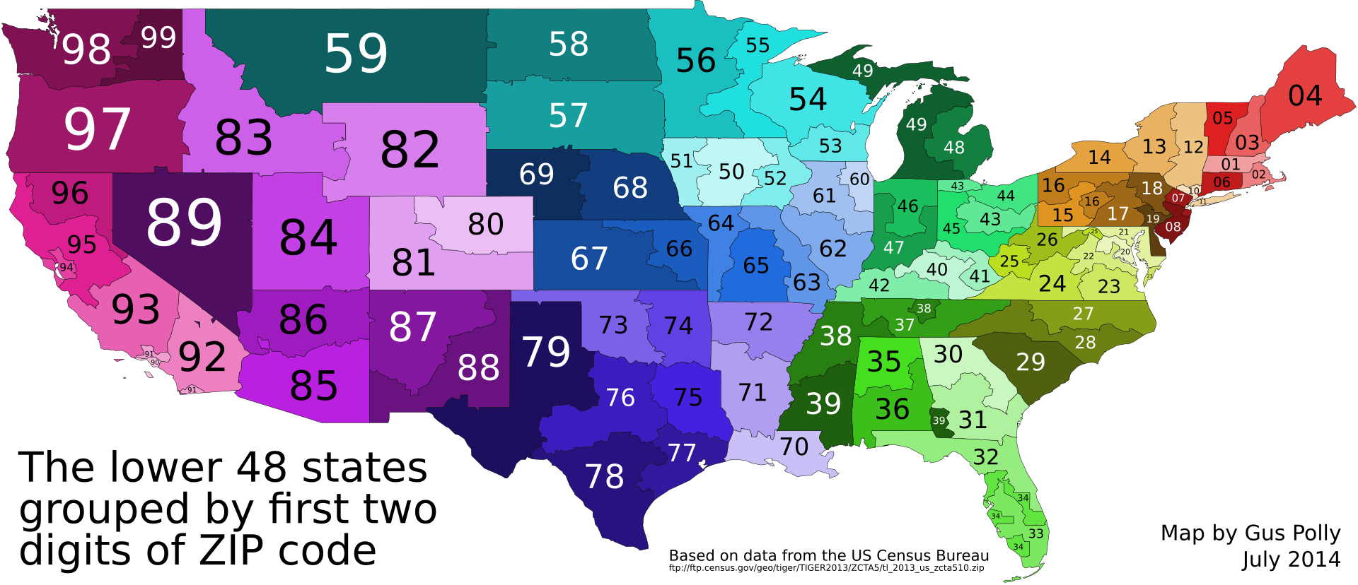 3 Digit Zip Code Map For West Texas Ups Map