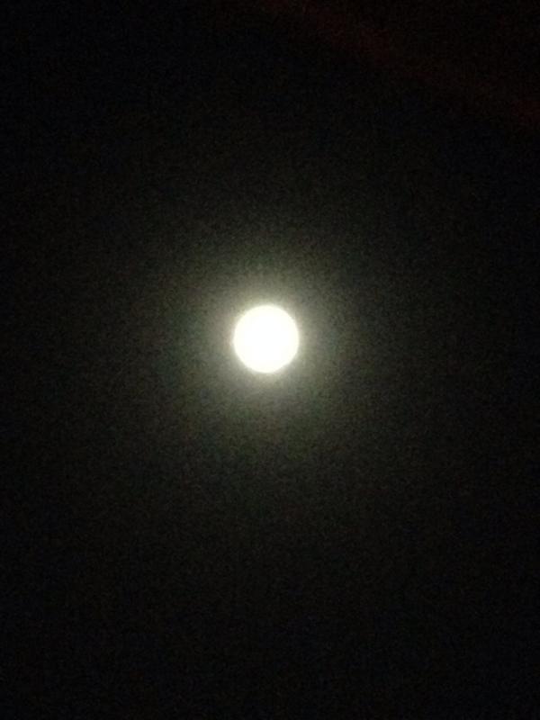 MaureenDodds's tweet photo. Super moon in Newquay Cornwall from my house http://t.co/st5Q98Dk6f