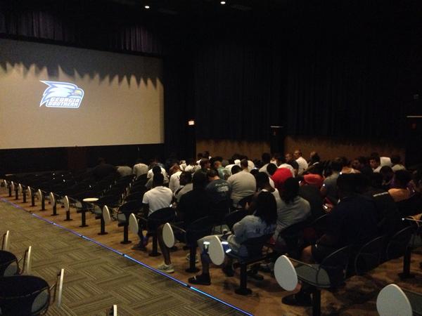 chadlunsford's tweet photo. Great Day of Team Building ... Church this Am &amp; Team Movie PM "Erk the Miracle Worker" #Tradition #Brotherhood http://t.co/GkWrzf2ucu