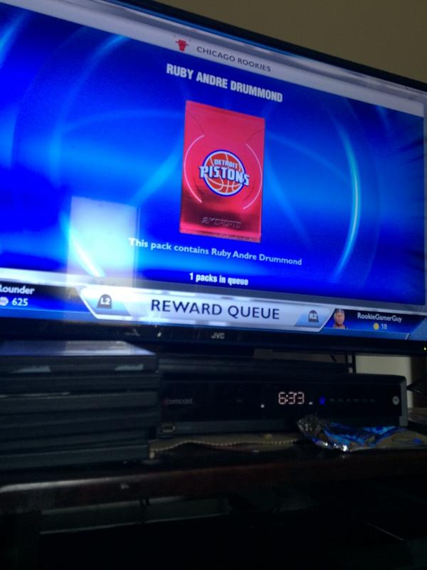 JuanMatos_23's tweet photo. Thanks @AndreDrummondd for your ruby card:) http://t.co/gcVKkB9uS5