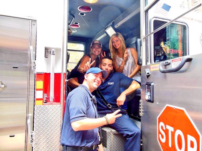 Even the FDNY couldn't douse our fire! 

Thanks for the tour of the truck boys! 
@RealPilarLastra @Playboy