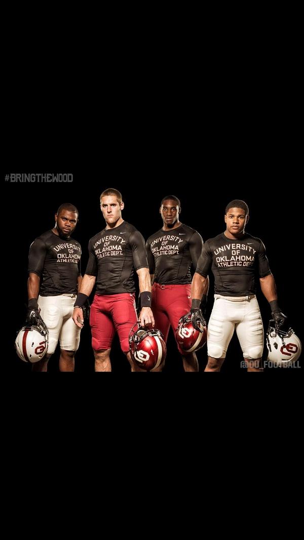 OU_CoachHeupel's tweet photo. It was great hearing the pads pop on Owen Field again yesterday. It's almost time Sooner Nation! http://t.co/JPbsJhW7r7