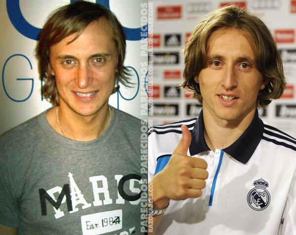 SonParecidos's tweet photo. David Guetta y Luka Modric http://t.co/MgrBXl7VOM