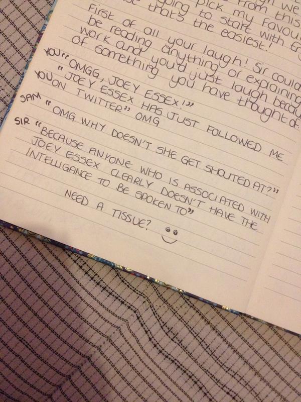 KeallyRudd's tweet photo. @ChristieOffic Lmfaoo i've just come across this in my leavers book! http://t.co/dTZozypZ2l