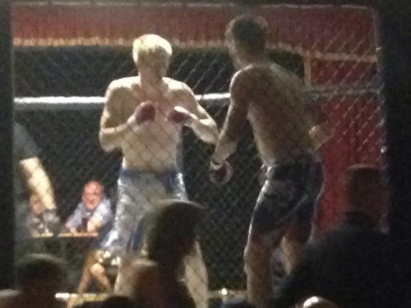 Very proud of son who took fight with 1 weeks notice, lost 5kg to make weight, trained, and gave great performance.