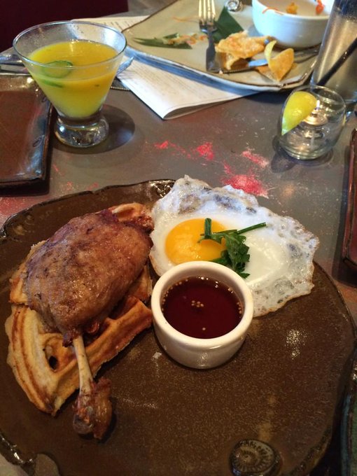 😋 duck n waffles 🍴 http://t.co/pWTSijNf4f<a href="/tag/miami"class="tags"><span>#miami</span></a>