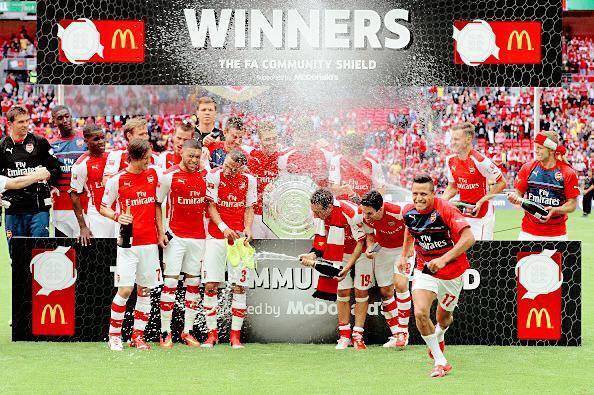 1886Artekkers's tweet photo. Arsene Wenger: "If you lose it, they say you lost a trophy. If you win it, they say it's only the Community Shield." http://t.co/aRiFEnnjSP