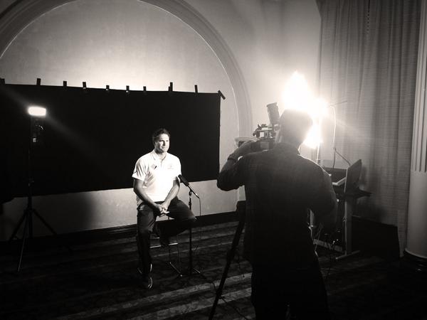 cricketcomau's tweet photo. .@r_harris413 getting ready for a chat with @ARamseyCricket at #playercamp in Sydney. http://t.co/iBssL0Omke
