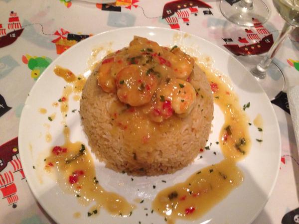 GianfyP's tweet photo. Ed ecco a voi il mio risotto al lime con salsa al chili ,lime ,gamberi e miele 😋😋😋 http://t.co/XQc7yHeL5X