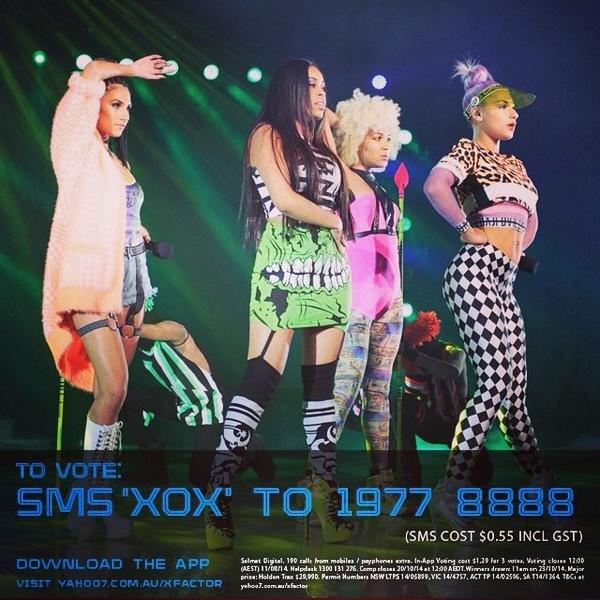 DanniiMinogue's tweet photo. Still time to vote. Lines close 12pm (AEST) today http://t.co/aXxsvAbPj6 #DanniisGroups #TeamMinogue @thexfactor_au http://t.co/7WgGxKSuqc