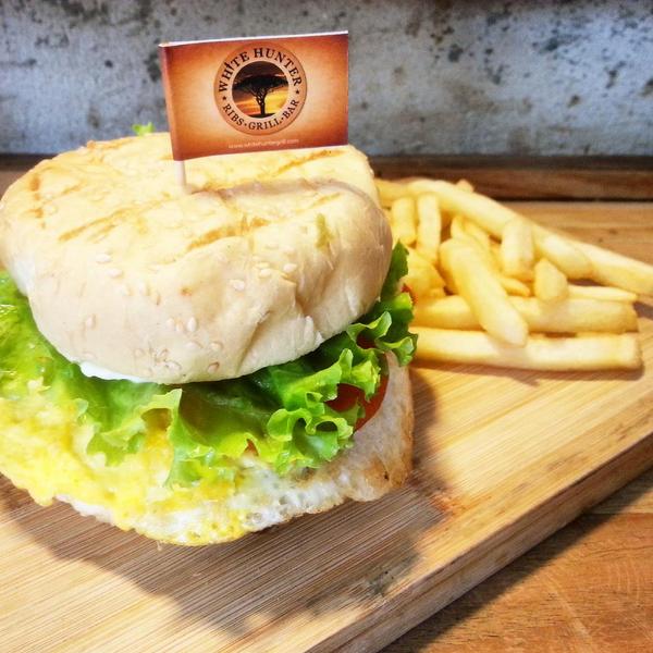 Try our Premium Steak Burger! Layered tender beef steak, eggs, cheese, and veggies just the way you like it!!