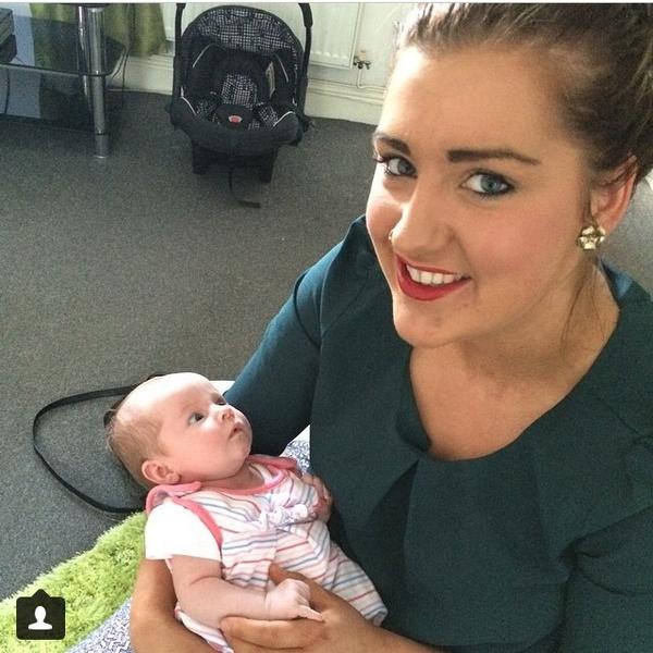 Tiffeny91's tweet photo. Me and baby Holly 😍💗 http://t.co/2oQiDdsZ0v