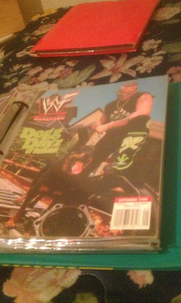 Bought this at a convention yesterday one of my favorite @WWEmagazine covers of all time ft. @WWERoadDogg
