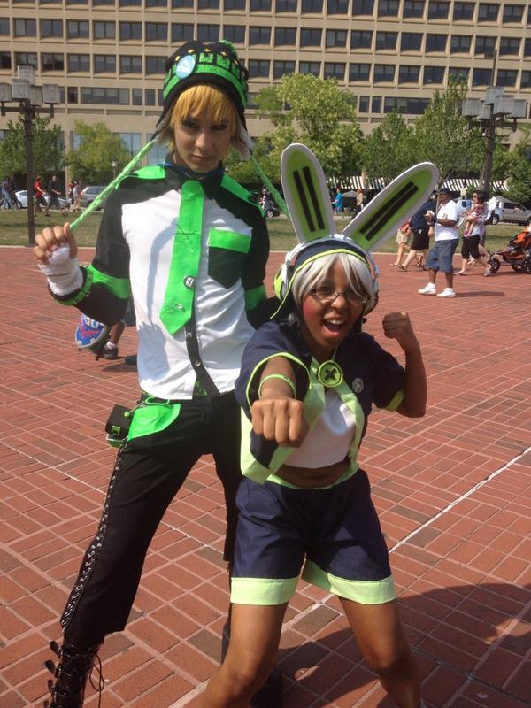 ShikiNoFuyu's tweet image. One of the many Otakon highlights! Allmate #Usagimodoki and #Noiz !!! #Otakon2014 #cosplay #FuyuToki #DMMD