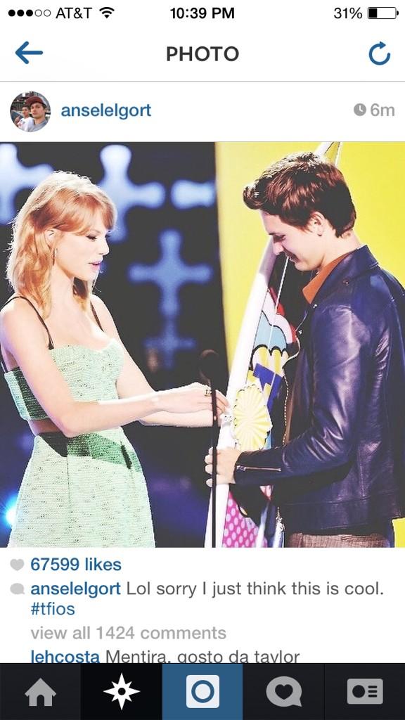 tswiftdotcom's tweet photo. Ansel mentioned Taylor in these two photos! http://t.co/u0rEspJChI http://t.co/TcJpURKwsv http://t.co/7VqZMAwUzR