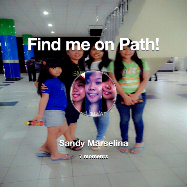 sasimars's tweet photo. Find me on #Path now! Go to: http://t.co/VJTSismqq3! #thepersonalnetwork http://t.co/gQ9ZlK2rmK