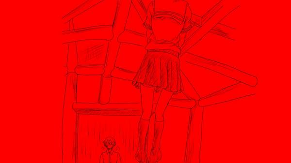 出し損ねた素材達
実はオープニングでまふさんが走ってきて自殺している少女を見て悲鳴を上げるくだりをやろうとしていた 