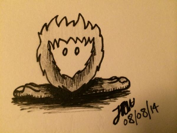 ControlArtDel's tweet image. #draw21days Day #5 Bigfoot!