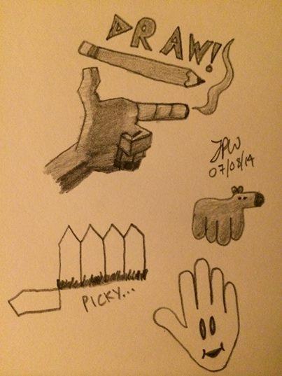ControlArtDel's tweet image. #draw21days Day #4 hand-illustrations (somewhat less effort here than the sketch!)