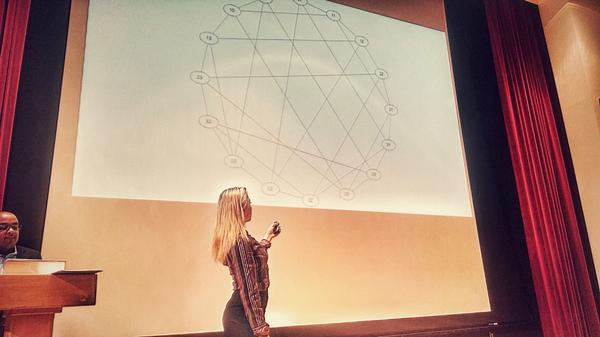 stronglyregular's tweet photo. Look, I was on a stage! #math #graphtheory #academiclife http://t.co/UeI692ybPb