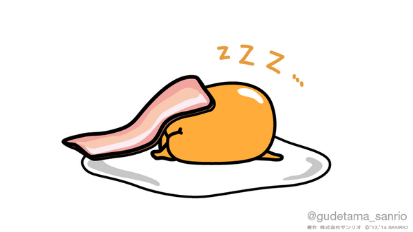 「zZZ～ 」|ぐでたま【公式】のイラスト