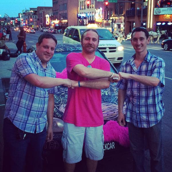 Awesome!! Got to spend the weekend with <a href="/ChalkCar/">ChalkCar</a> and <a href="/LyftFM/">Ezra</a> and can't wait to do it again! #lyftfam #bumptheshare