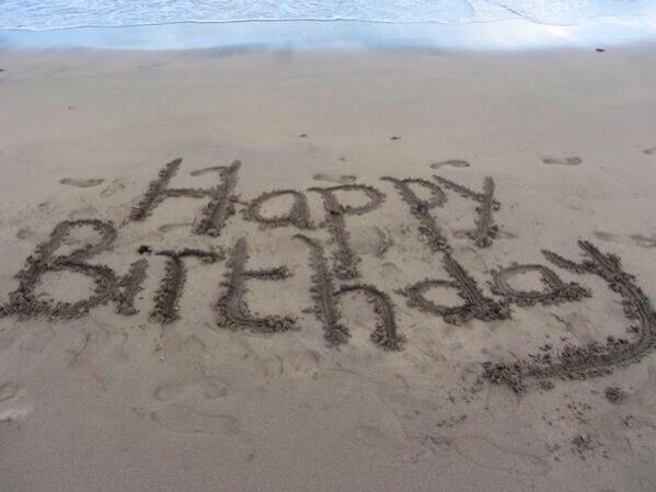  Happy Birthday Antonio Banderas from a beach in Spain xxxx  