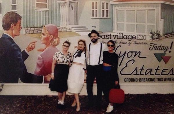 Went #BackToTheFuture on Saturday <a href="/secretcinema/">Secret Cinema</a> <a href="/CKBWilson/">Charlotte Wilson</a> @leonora_russell <a href="/GeorgiaOIWilson/">Georgia Wilson</a>