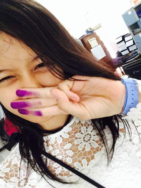 F_FeniJKT48's tweet image. Lihat tangan aku =)) kalian lagi pada ngapain?! :p udah makan?!&amp;lt;3