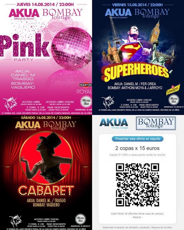 akua_vip's tweet photo. Para reserva de botellas, cenas, información, bidi o listas de acceso reducido 639415085 o @RduqueAlvarez http://t.co/ZjdcC8xISi