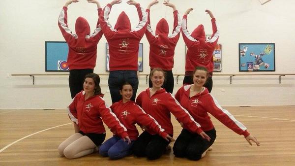 Pagan_Jewell's tweet photo. OMG we look so sexy in our new jackets :O @rebekaah_xo @Littlemzsarah @Clare_live_love #VDSE #Dance http://t.co/fN7LEo3NK2