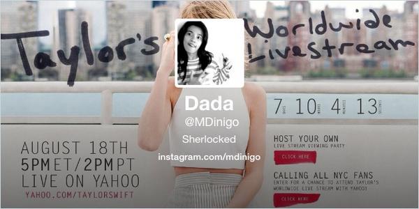 dadadidoddu's tweet image. Kabog! @taylorswift13 #SpinnrTaylorSwift #TaylorSwiftYahoo7days