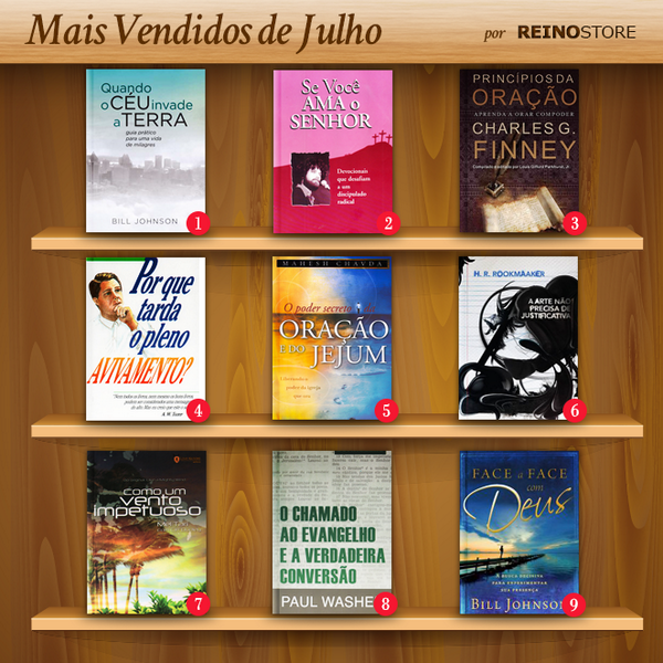 ReinoStore's tweet image. Confira as obras mais adquiridas no mês de Julho na Reino Store. ACESSE: bit.ly/MaisVendidosRe…