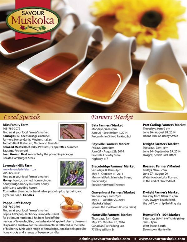 Put some #muskoka honey in your marinade this week. Try #BBQ flank steak skewers, w local #Salad &amp; Potato