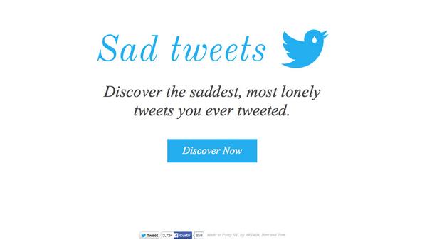brains9's tweet photo. Sad Tweets reúne suas atualizações menos apreciadas - http://t.co/cxypMau4Tj http://t.co/sToGHz4XbA