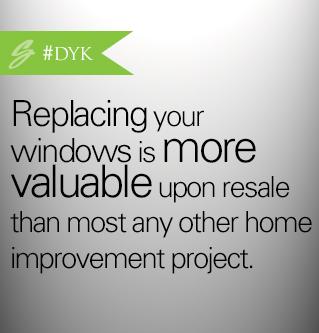 #DidYouKnow: Replacing your windows is more valuable upon resale than almost any other home improvement project.