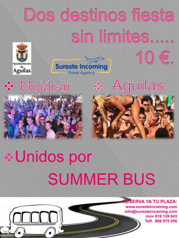 ATBUS1's tweet image. ¡Summer Bus es tu bus! Si quieres ir a Mojacar, contacta con nosotros y reserva tu plaza. Telf:868 97 50 56 #Aguilas